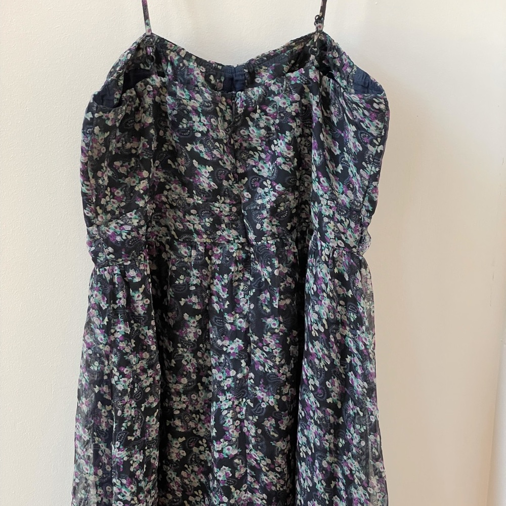 Black Floral Babydoll dress